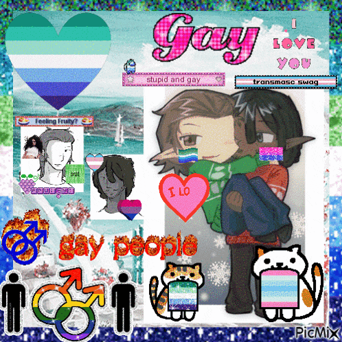 a collage of images with the words gay people