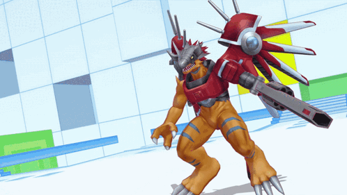 a cartoon character with a gun and a helmet that says ' t.t. ' on it