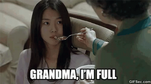 Grandma, I'M Full GIF - Asians Kids Funny GIFs