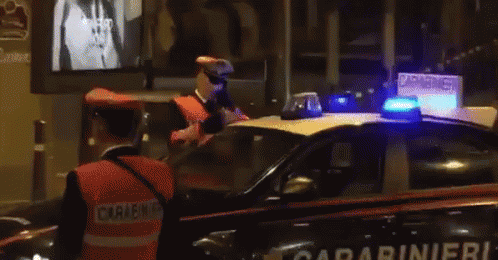 Carabiniere Polizia Reato Sirene Volante Italia Polizia GIF - Italian Armed Force Police Policeman GIFs