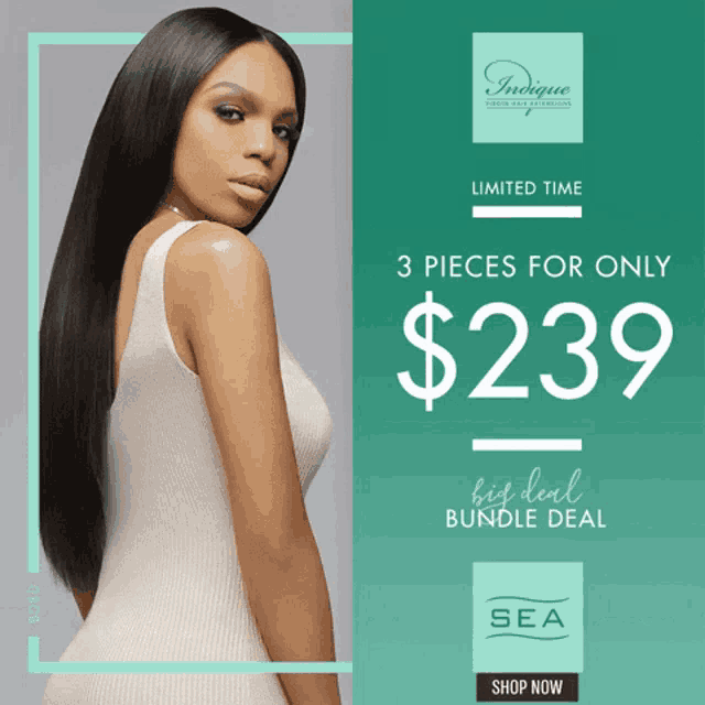 Indique Hair Hair Sale GIF