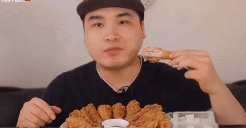 닭다리 치킨 닭 후라이드 먹방 GIF - Chicken Drumsticks Korean GIFs