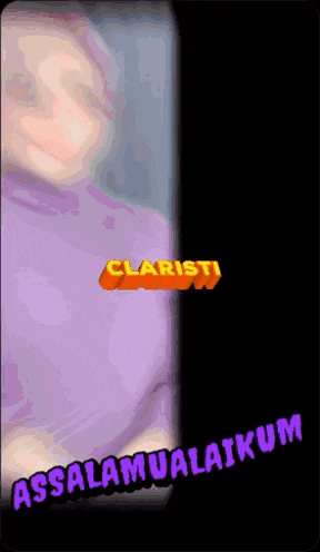 a picture of a person with the word claristi on it