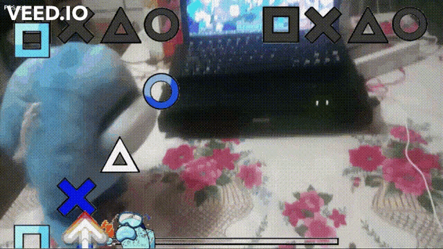 a computer screen shows a game called veed.io being played