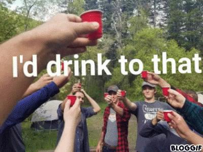 Id Drink To That Drinking GIF - Id Drink To That Drinking Party GIFs