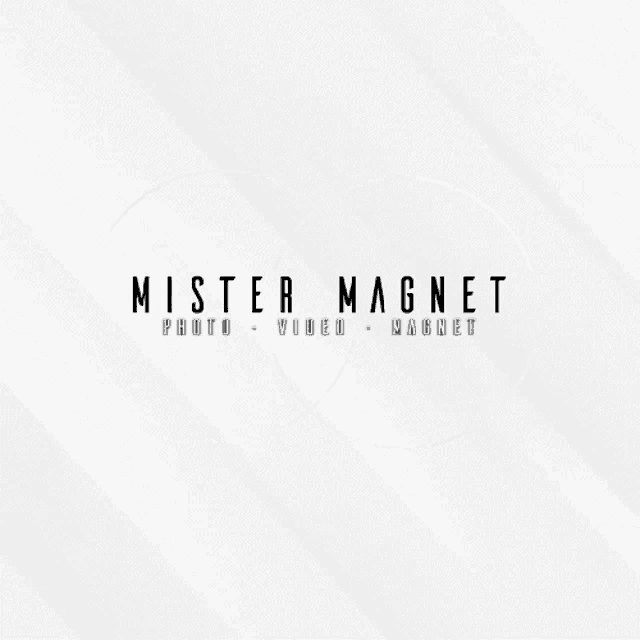 the logo for mister magnet photo video magnet