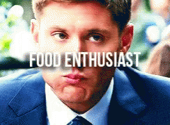 Food Enthusiast Jensen Ackles GIF