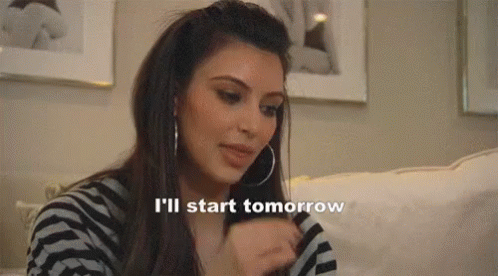 Me On A Diet GIF - Kim Kardashian Keeping Up With The Kardashians Ill Start Tomorrow GIFs