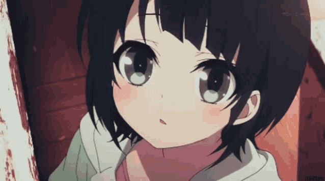 a close up of a girl 's face with tokyo mx written on the bottom