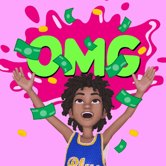 a cartoon character with a blue jersey that says ' oakland ' on it