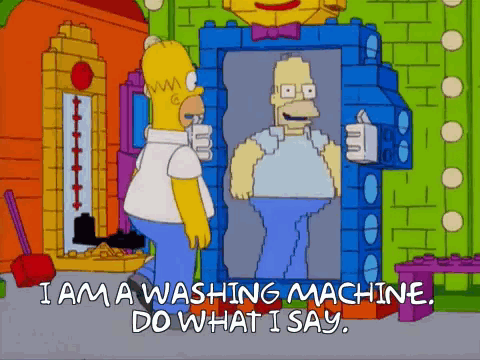 The Simpsons Robot Im A Washing Machine Do What I Say GIF - The Simpsons Robot Im A Washing Machine Do What I Say GIFs