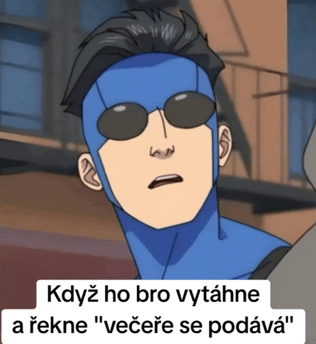 a cartoon of a man wearing sunglasses with a caption that says když ho bro vytahne