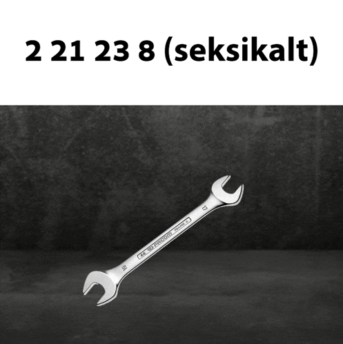 a wrench with the numbers 221 238 written on it