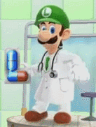 Dr Luigi Pill GIF - Dr Luigi Luigi Pill GIFs