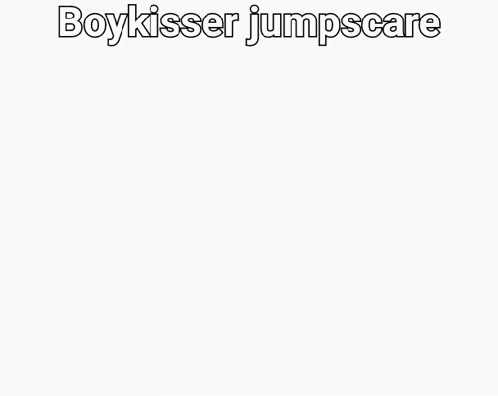 a pixel art drawing of a cat with the words boykisser jumpscare above it