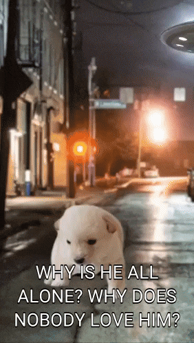 why is he all alone why does nobody love him poster