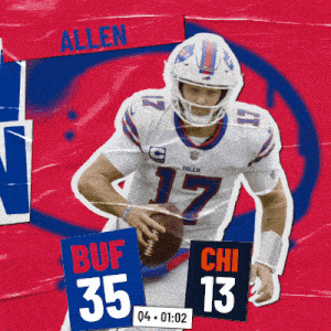 a poster of a football player with the number 17 on his jersey
