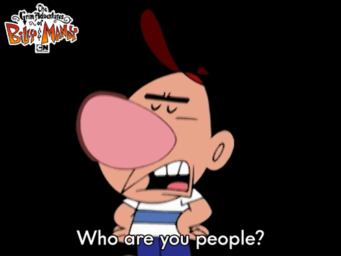 Who Are You People Billy GIF - Who Are You People Billy The Grim Adventures Of Billy And Mandy GIFs