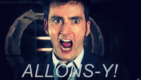 Allons-y! - Doctor Who GIF - Who GIFs