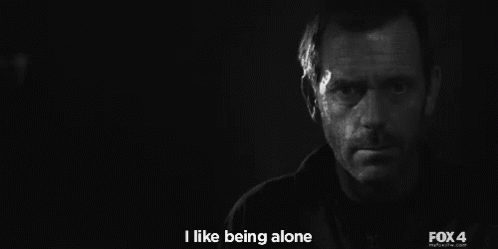 Hugh Laurie I Like Being Alone GIF - Hugh Laurie I Like Being Alone GIFs