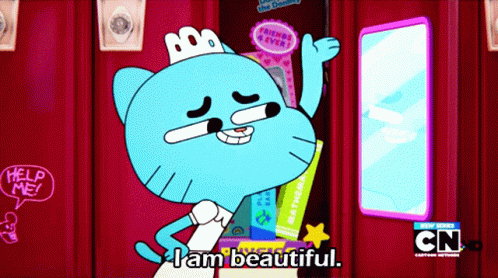 The Amazing World Of Gumball Gumball GIF - The Amazing World Of Gumball Gumball I Am Beautiful GIFs