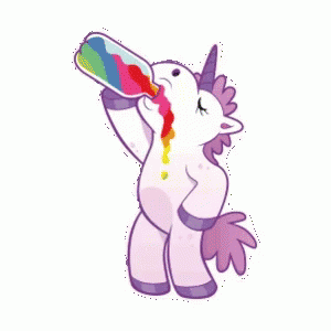 Unicornwasted Taste The Rainbow GIF - Unicornwasted Taste The Rainbow Drink GIFs