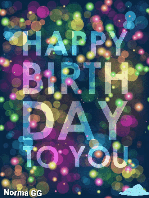 norma gg has created a colorful birthday card for norma