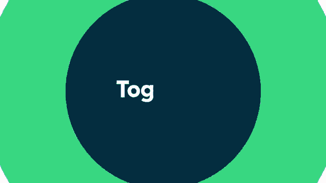 a blue circle with the word together written on it
