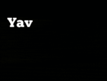 a black background with the words yav hee h