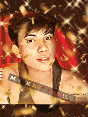 a painting of a young man with the name mark lsf famil