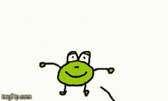 a frog is holding a heart and a sign that says i love you