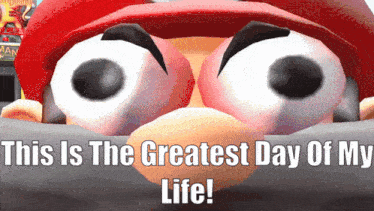 Smg4 Mario GIF - Smg4 Mario This Is The Greatest Day Of My Life GIFs