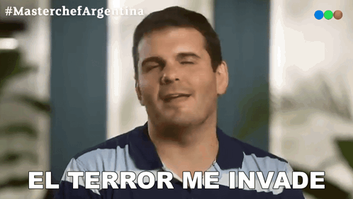 El Terror Me Invade Rodrigo Salcedo GIF - El Terror Me Invade Rodrigo Salcedo Masterchef Argentina GIFs