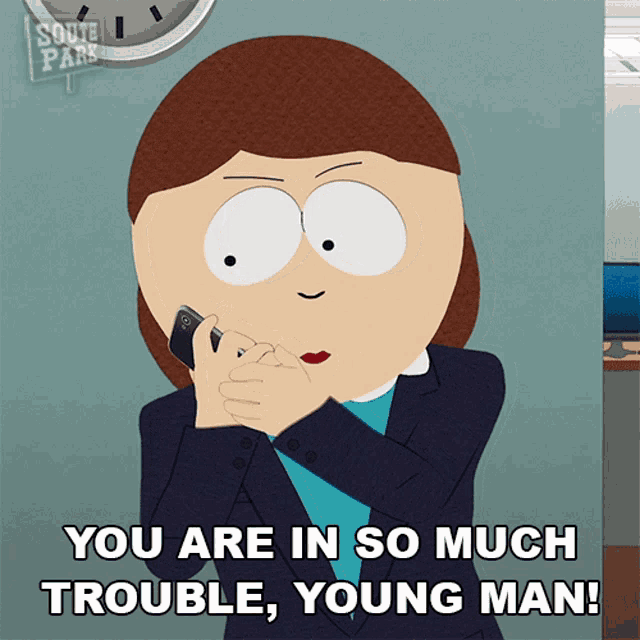 You Are In So Much Trouble Young Man Liane Cartman GIF - You Are In So Much Trouble Young Man Liane Cartman South Park GIFs