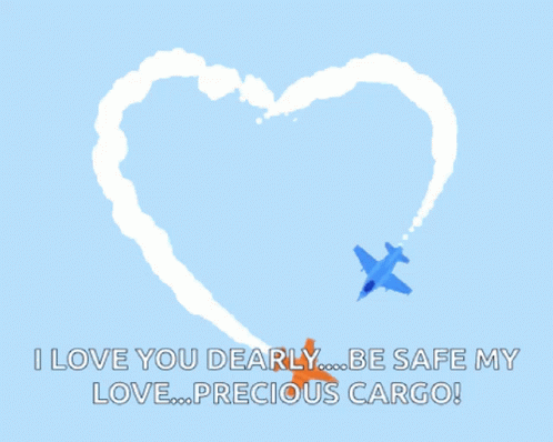 Heart Plane GIF - Heart Plane Love GIFs