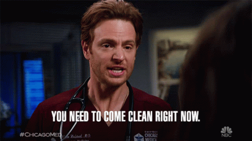 You Need To Come Clean Right Now Will Halstead GIF - You Need To Come Clean Right Now Will Halstead Chicago Med GIFs