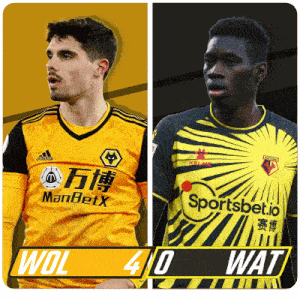 Wolverhampton Wanderers F.C. (4) Vs. Watford F.C. (0) Post Game GIF - Soccer Epl English Premier League GIFs