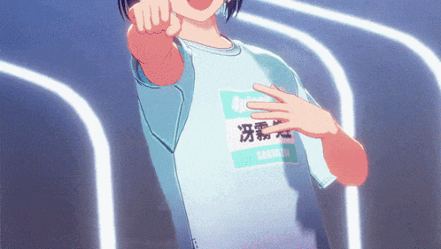 a person wearing a name tag that says satsuki