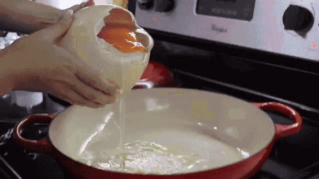 Pouring Ostrich Egg GIF