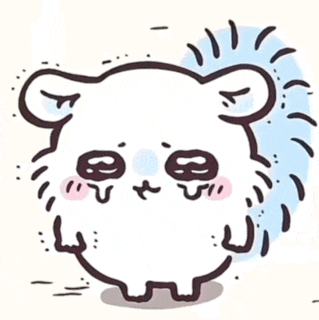 a cartoon drawing of a hedgehog with a sad look on its face