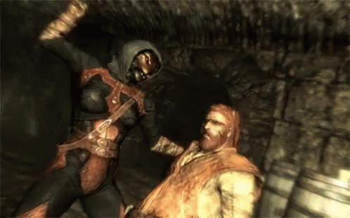 Punch, Punch, Punch - The Elder Scrolls V: Skyrim GIF - Skyrim Punch Punching GIFs
