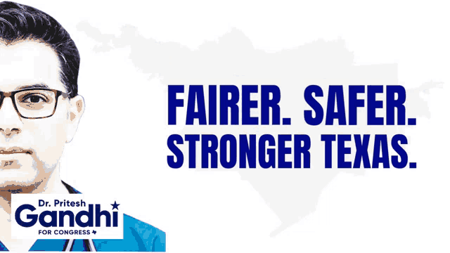 an advertisement for dr. pitesh gandhi for congress