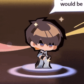 a cartoon character has a speech bubble that says would be