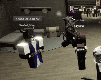 a screenshot of a video game with the words where did he go on it