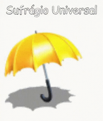 Sufrágio Universal Yellow Umbrella GIF - Sufrágio Universal Yellow Umbrella GIFs