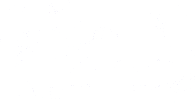 a pixelated image of a man with his arms outstretched in front of a stage