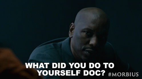 What Did You Do To Yourself Doc Simon Stroud GIF - What Did You Do To Yourself Doc Simon Stroud Morbius GIFs