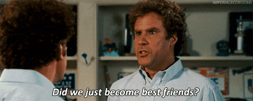 Did We Just Become Bestfriends  GIF - Comedy Step Brothers Will Ferrell GIFs