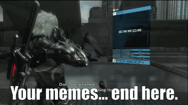 Memes Metal Gear Rising GIF - Memes Metal Gear Rising Raiden Metal Gear GIFs