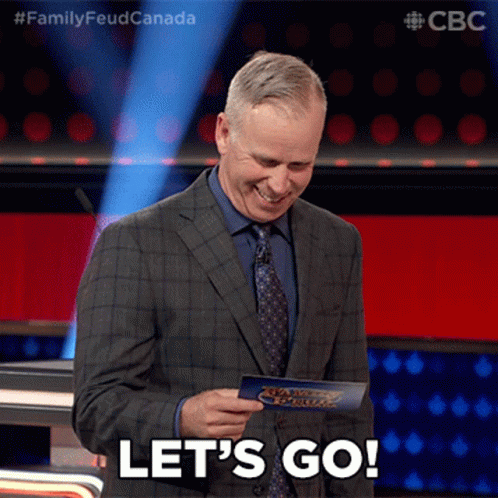 Lets Go Gerry Dee GIF - Lets Go Gerry Dee Family Feud Canada GIFs